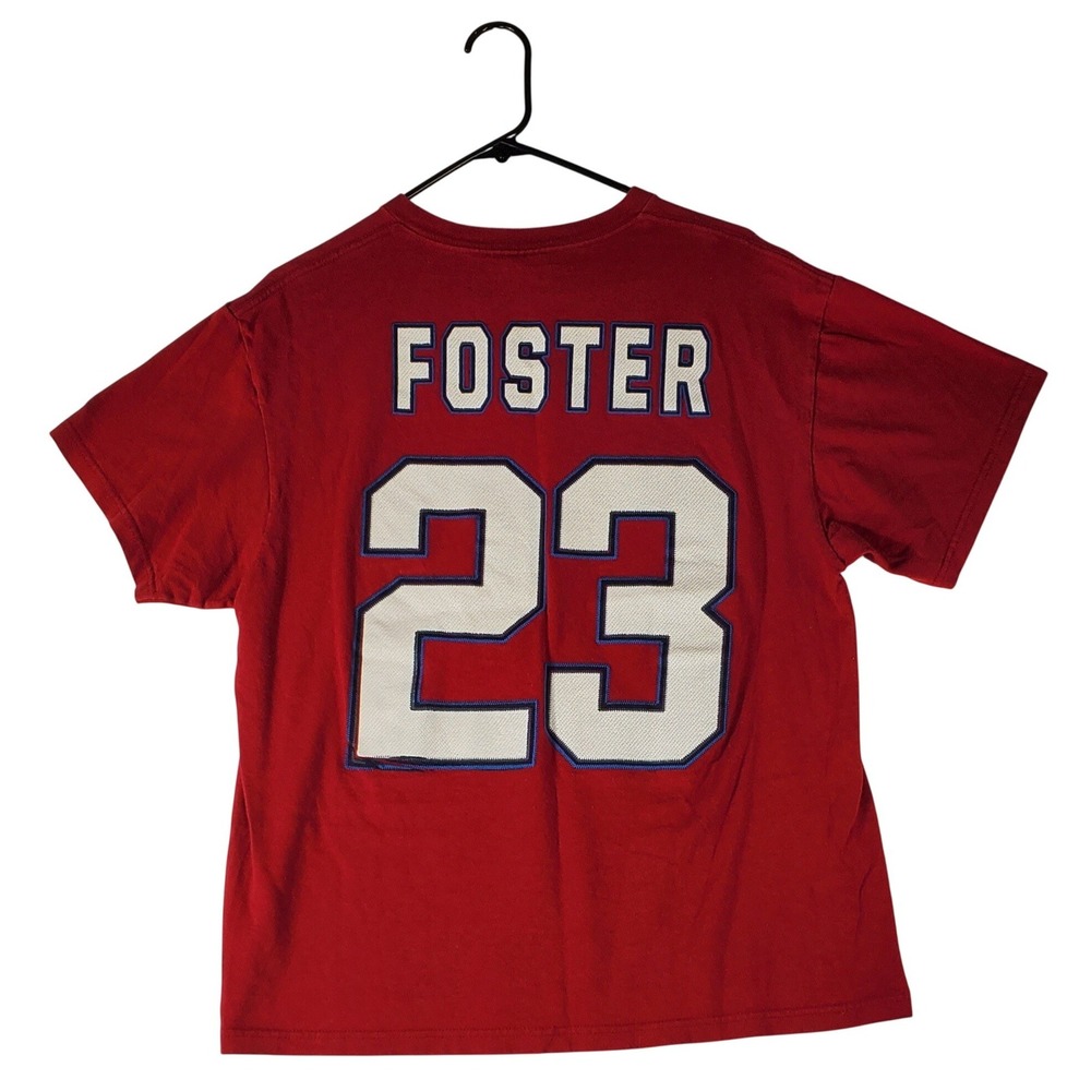 Houston Texans Arian Foster 23 Delta Pro Weight Red Graphic T-Shirt‎ Mens Large